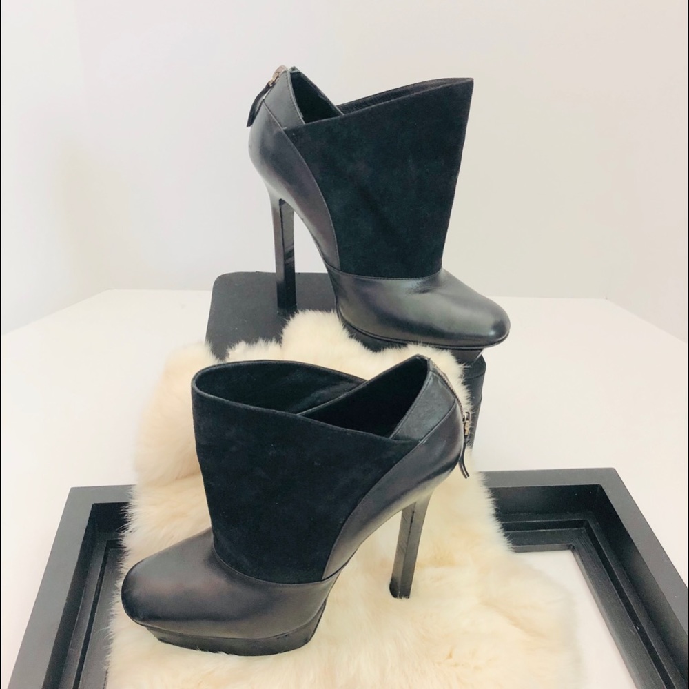 DIEGO DOLCINI Platform Suede Leather Ankle Heels
